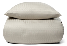Luksus dobbelt sengetøj - 240x220 cm - 100% Bomuldssatin - Daisy sand - By Night jacquard king size sengesæt